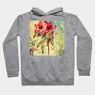 Pink tropical garden Hoodie